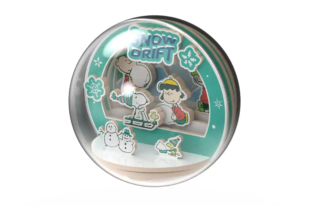 Peanuts Puremind Modelarski komplet Wooden Theater Globe Snow Drift fotografija izdelka