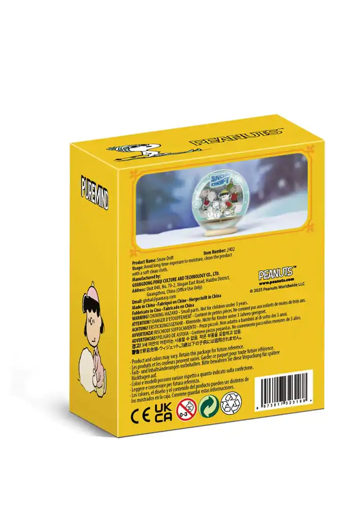 Peanuts Puremind Modelarski komplet Wooden Theater Globe Snow Drift fotografija izdelka