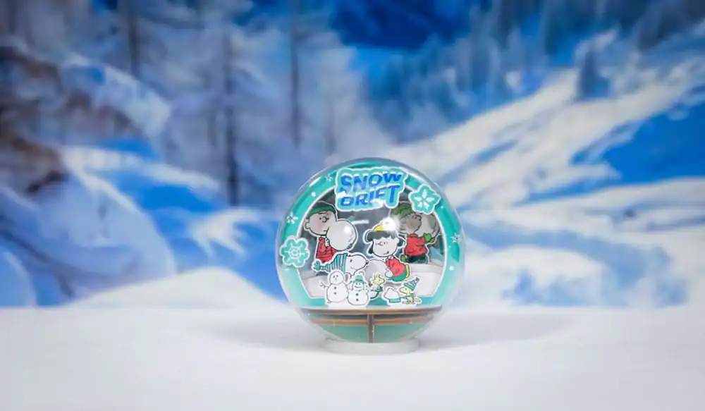 Peanuts Puremind Modelarski komplet Wooden Theater Globe Snow Drift fotografija izdelka