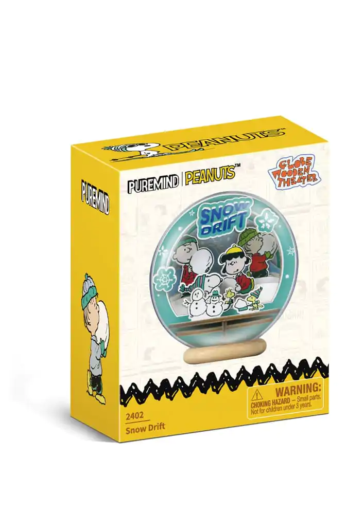 Peanuts Puremind Modelarski komplet Wooden Theater Globe Snow Drift fotografija izdelka