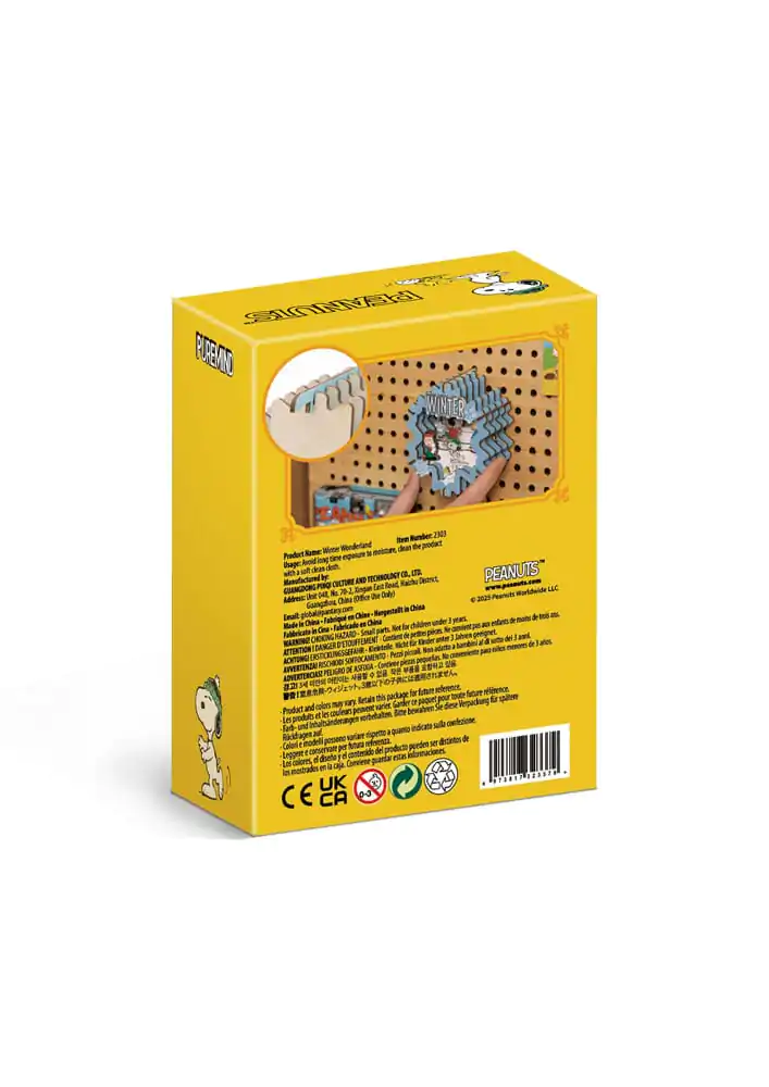 Peanuts Puremind modelarski komplet Wooden Theater Winter Wonderland fotografija izdelka