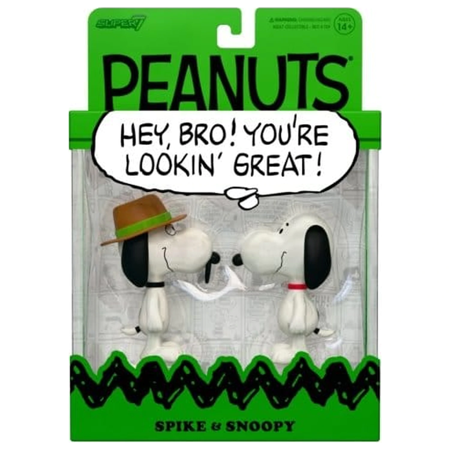 Peanuts ReAction akcijske figurice 2-Pack Snoopy & Spike 10 cm fotografija izdelka