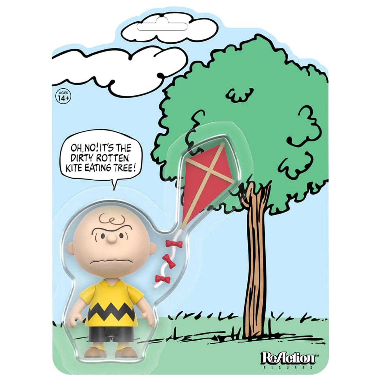 ReAction akcijska figura Peanuts Charlie Brown and the Kite-Eating Tree (Comic Panel) 9 cm fotografija izdelka