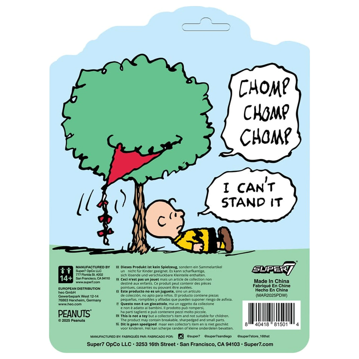 ReAction akcijska figura Peanuts Charlie Brown and the Kite-Eating Tree (Comic Panel) 9 cm fotografija izdelka