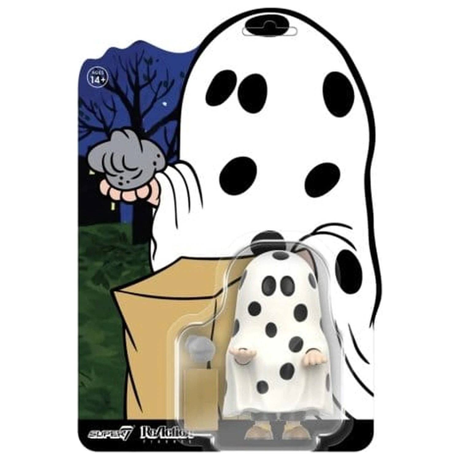 Peanuts ReAction Akcijska figura Charlie Brown Ghost Sheet fotografija izdelka