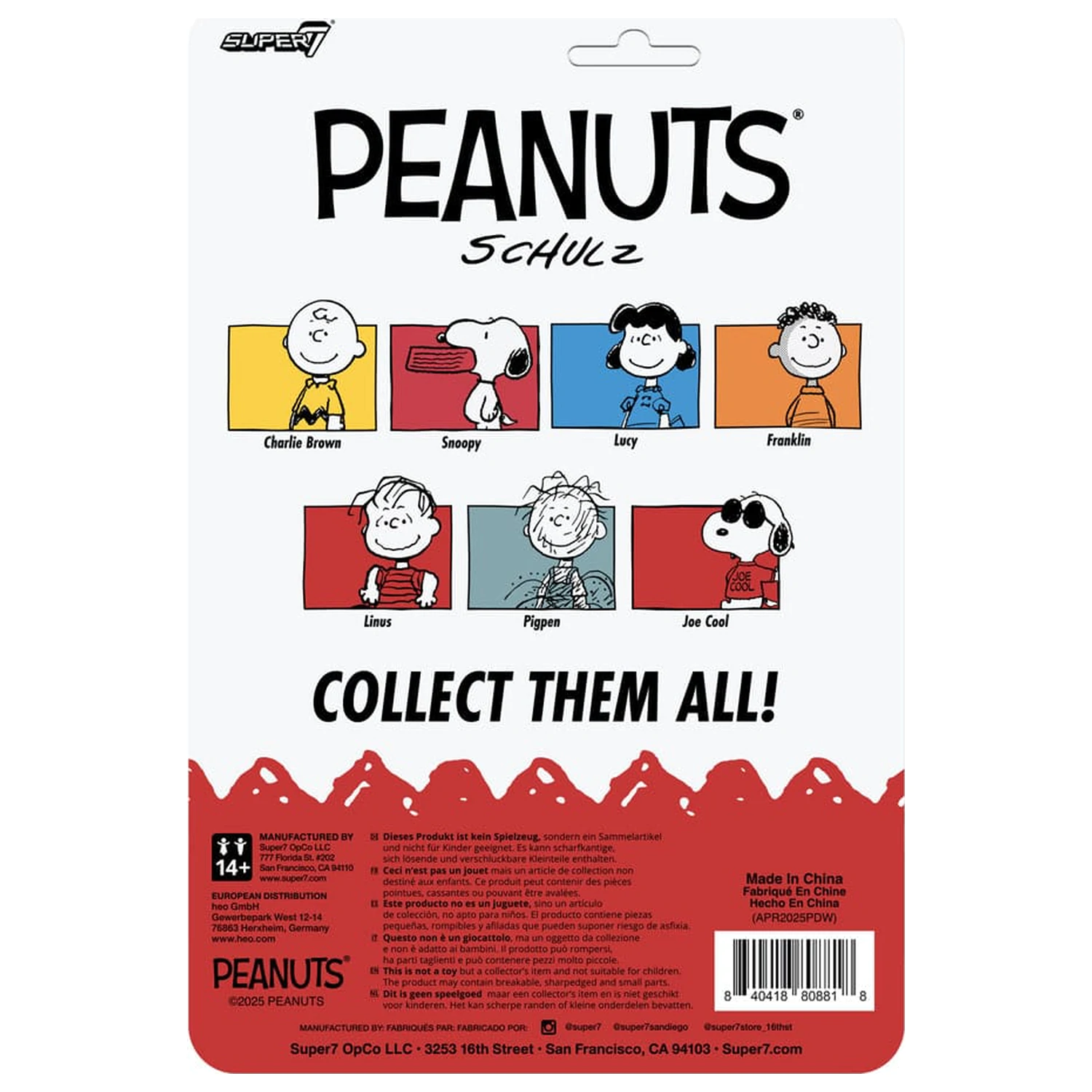 Peanuts ReAction figurica val 8 Linus 9 cm fotografija izdelka