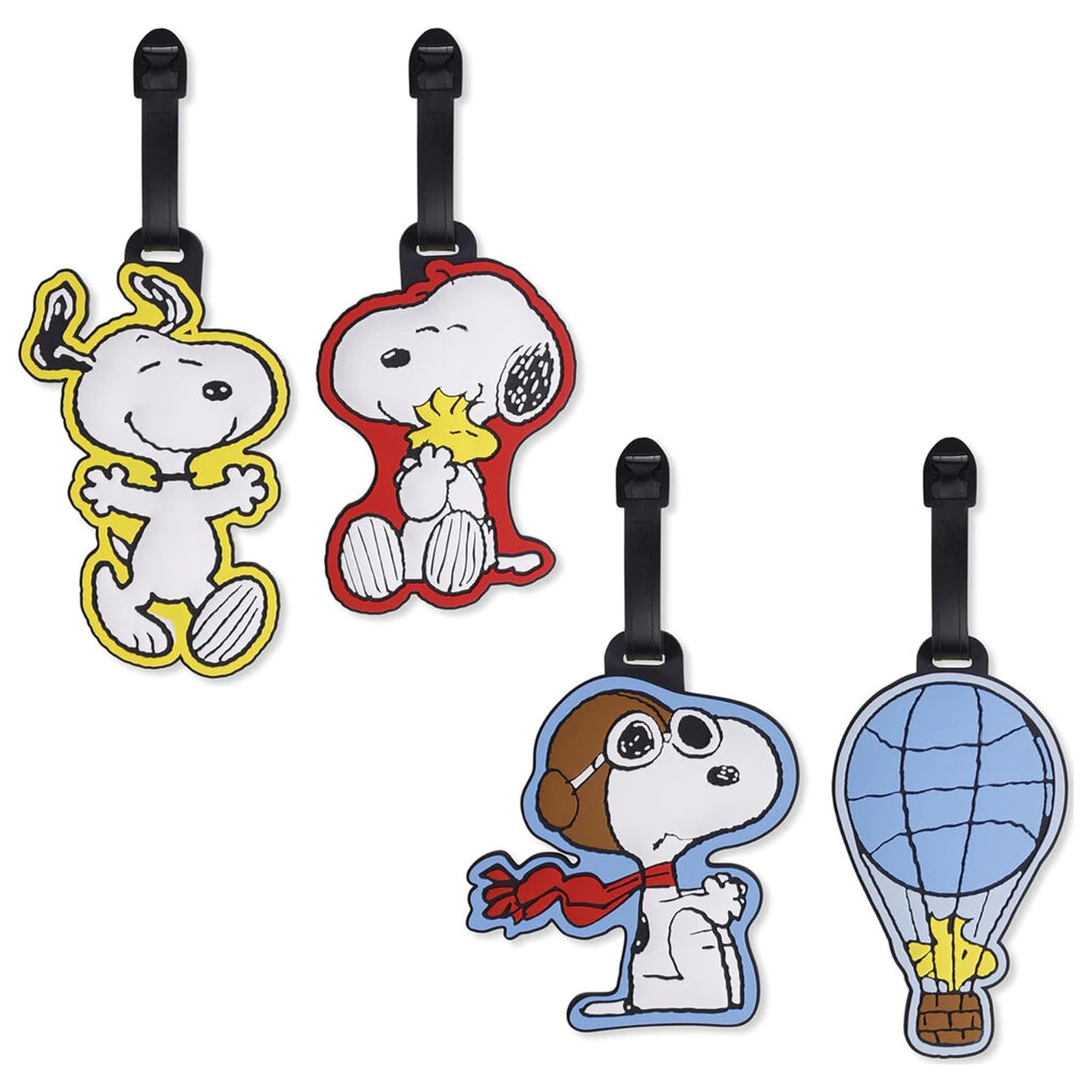 Peanuts Snoopy set 4 nalepk za prtljago fotografija izdelka