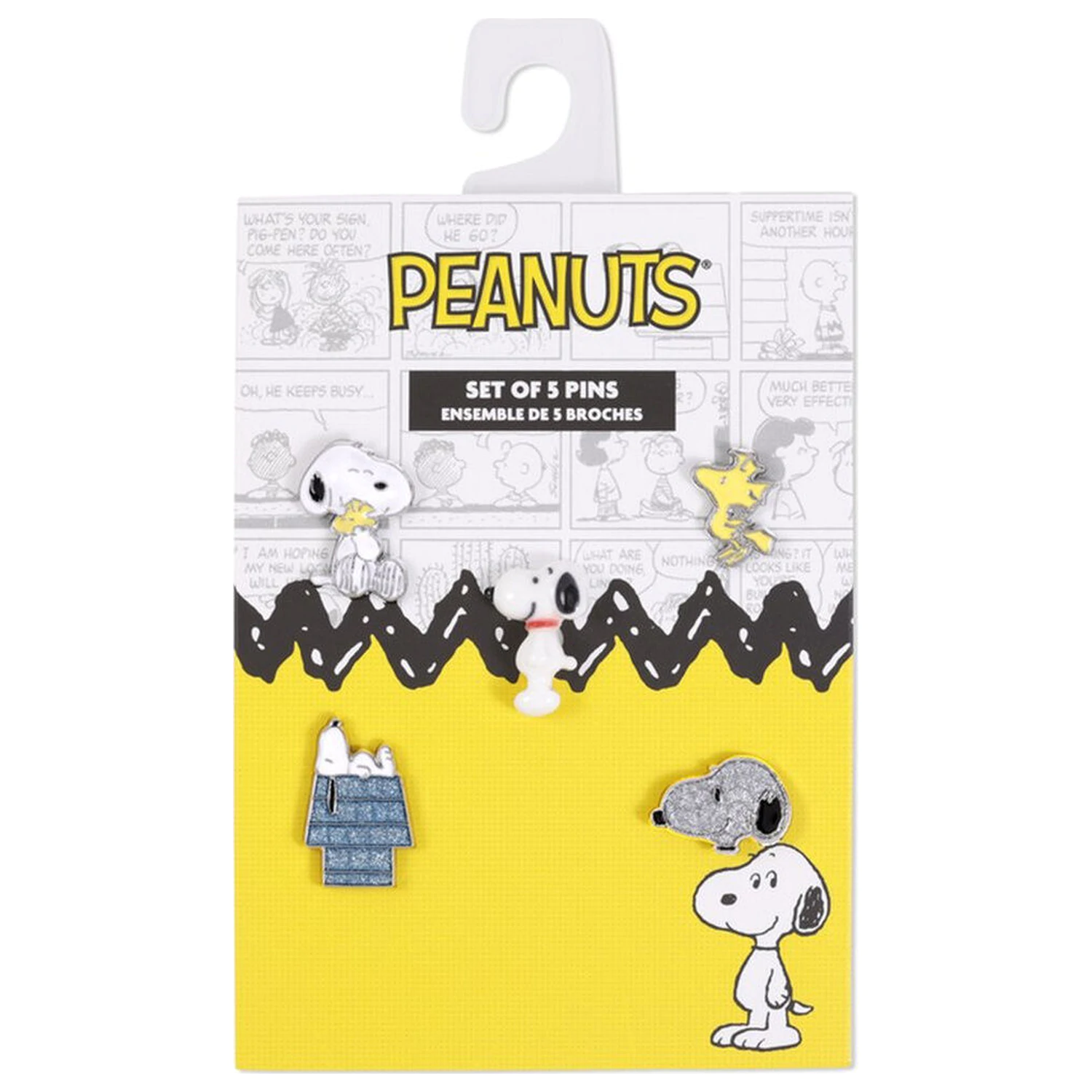 Peanuts Snoopy set 5 brošk fotografija izdelka