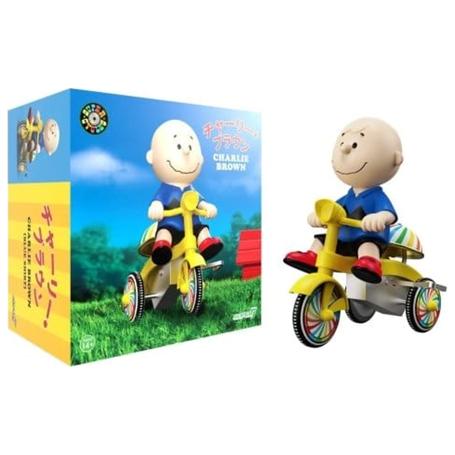 Peanuts Super Cycles Vozilo Charlie Brown (modro z rumenim triciklom) fotografija izdelka