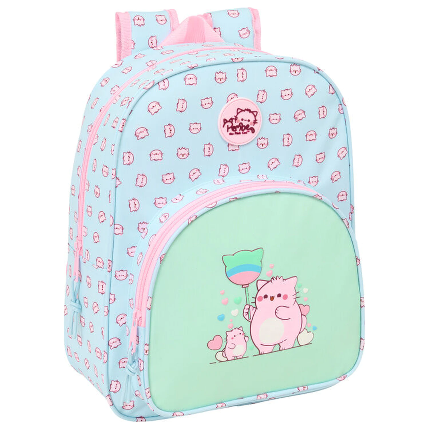 Pembe The Pink Cat prilagodljiv nahrbtnik 34 cm fotografija izdelka