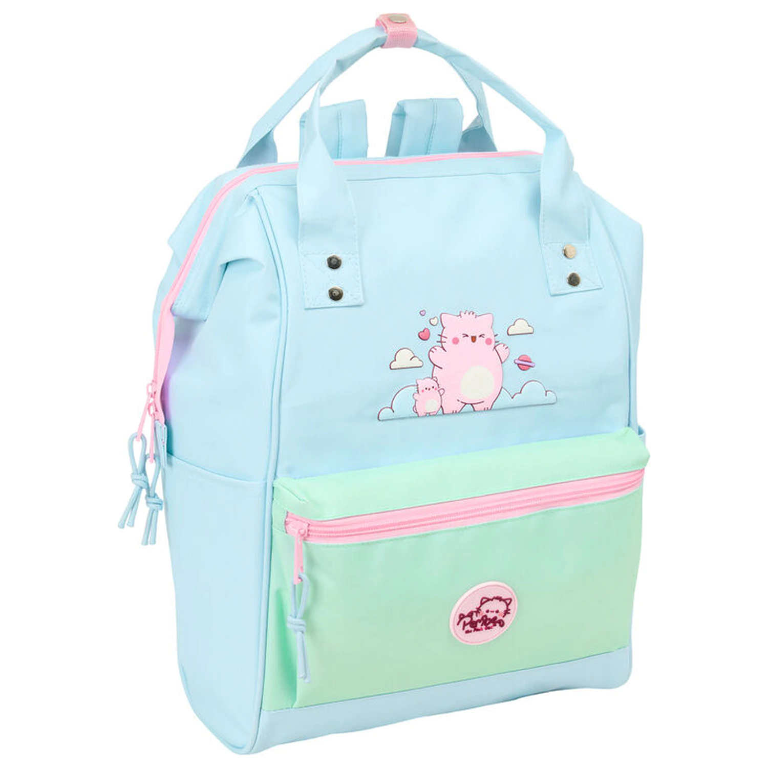 Pembe The Pink Cat nahrbtnik s torbo za prenosnik 40 cm fotografija izdelka