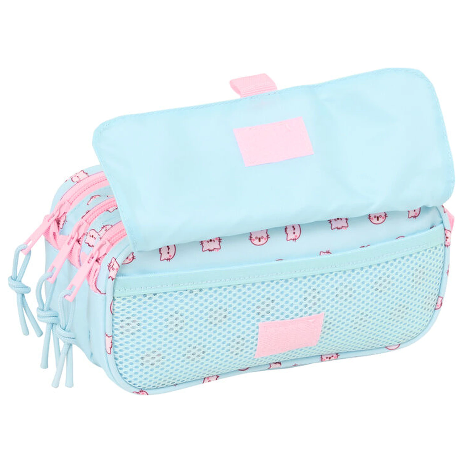 Pembe The Pink Cat trojni etui za svinčnike fotografija izdelka