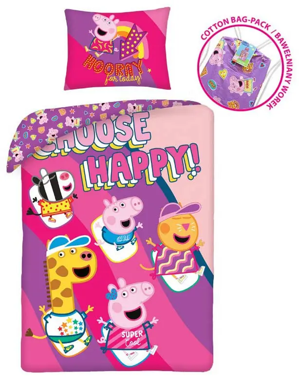 Peppa Pig prevleka za odejo 140x200cm, 70x90cm fotografija izdelka