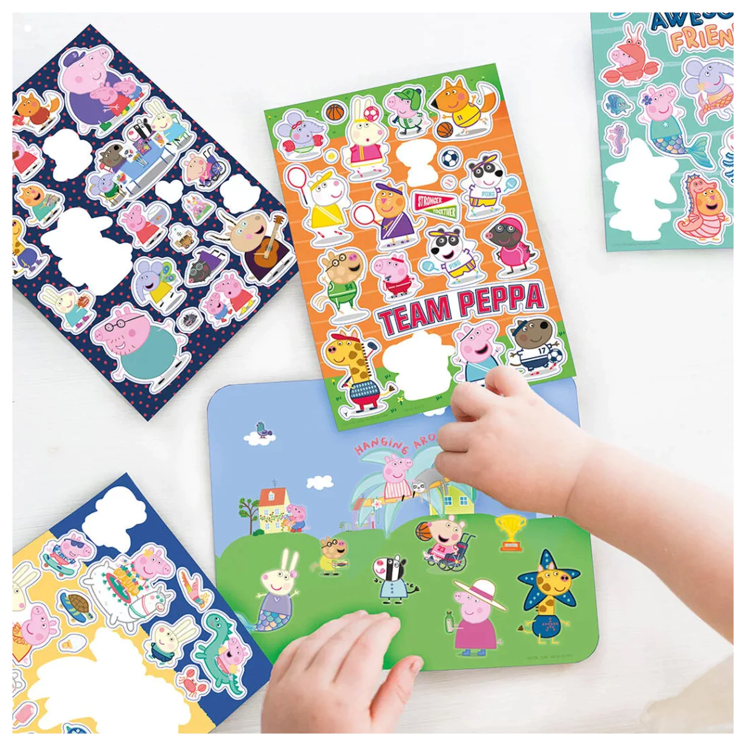Peppa Pig Awesome Friends nalepke za okno, komplet fotografija izdelka