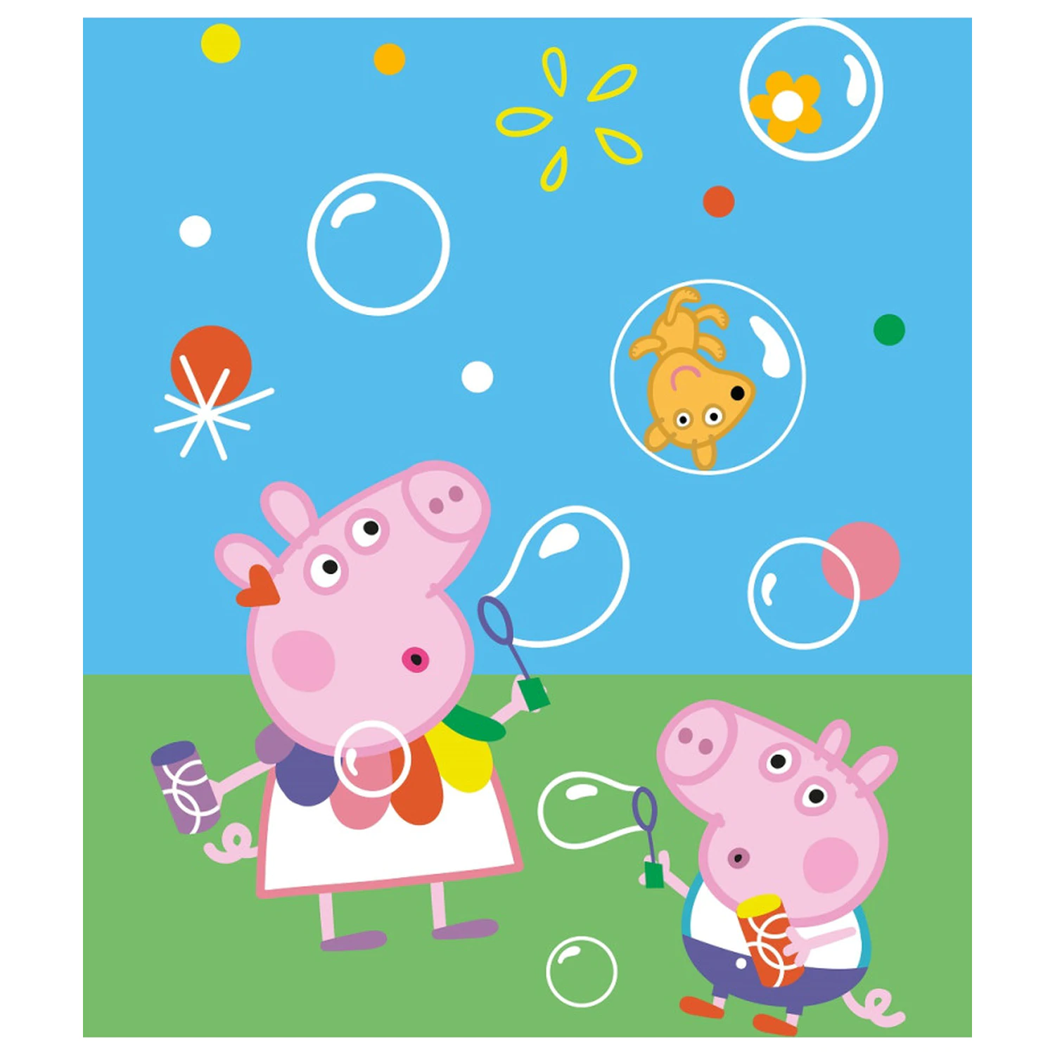Peppa Pig Bubbles flis odeja fotografija izdelka