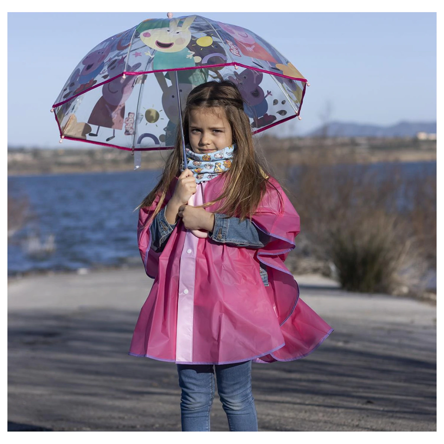 Peppa Pig Buddies Otroški transparenten dežnik Ø71 cm fotografija izdelka