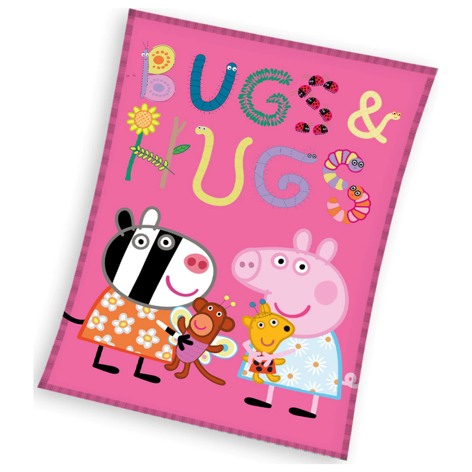 Peppa Pig Bugs&Hugs flis odeja fotografija izdelka
