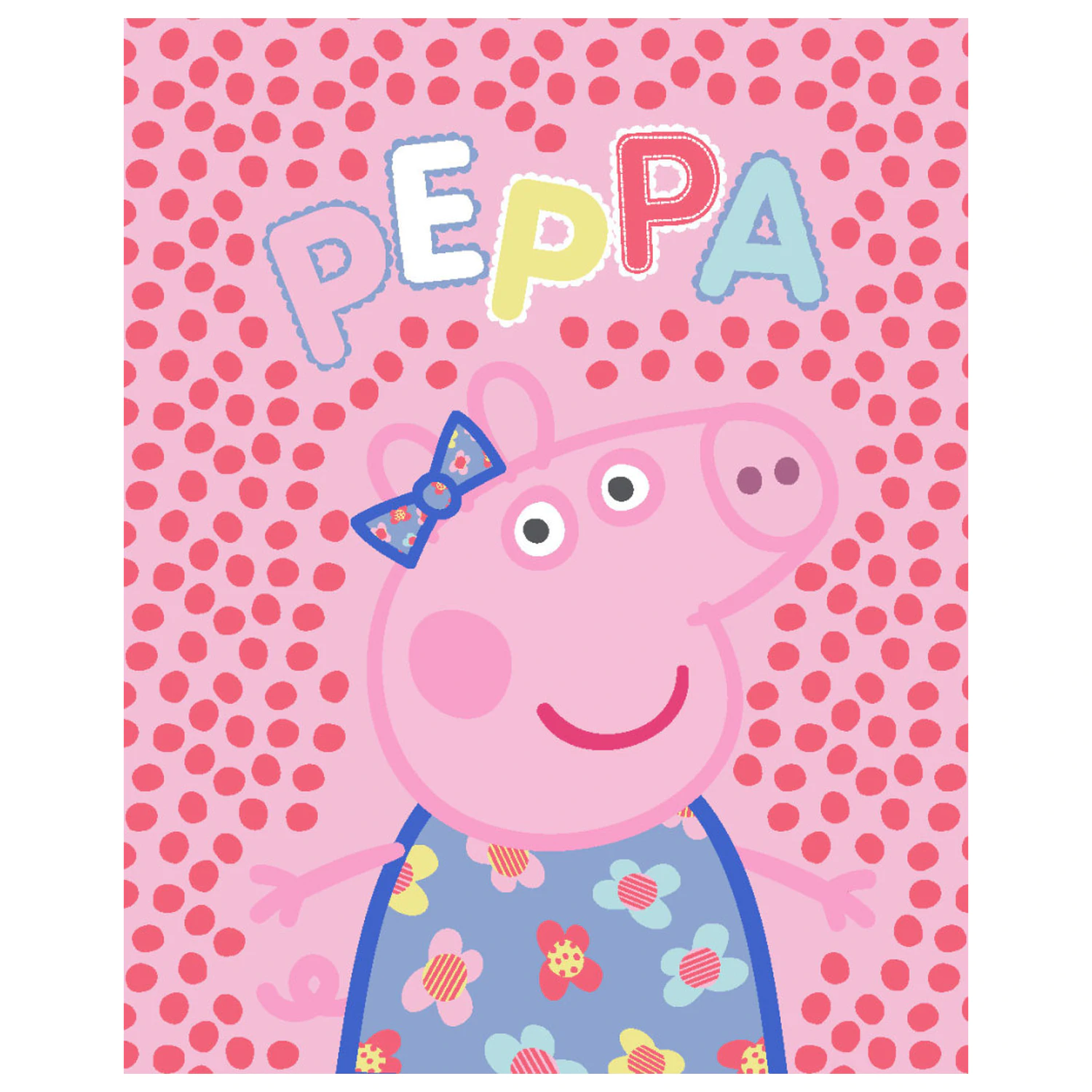 Peppa Pig Dots flis odeja fotografija izdelka