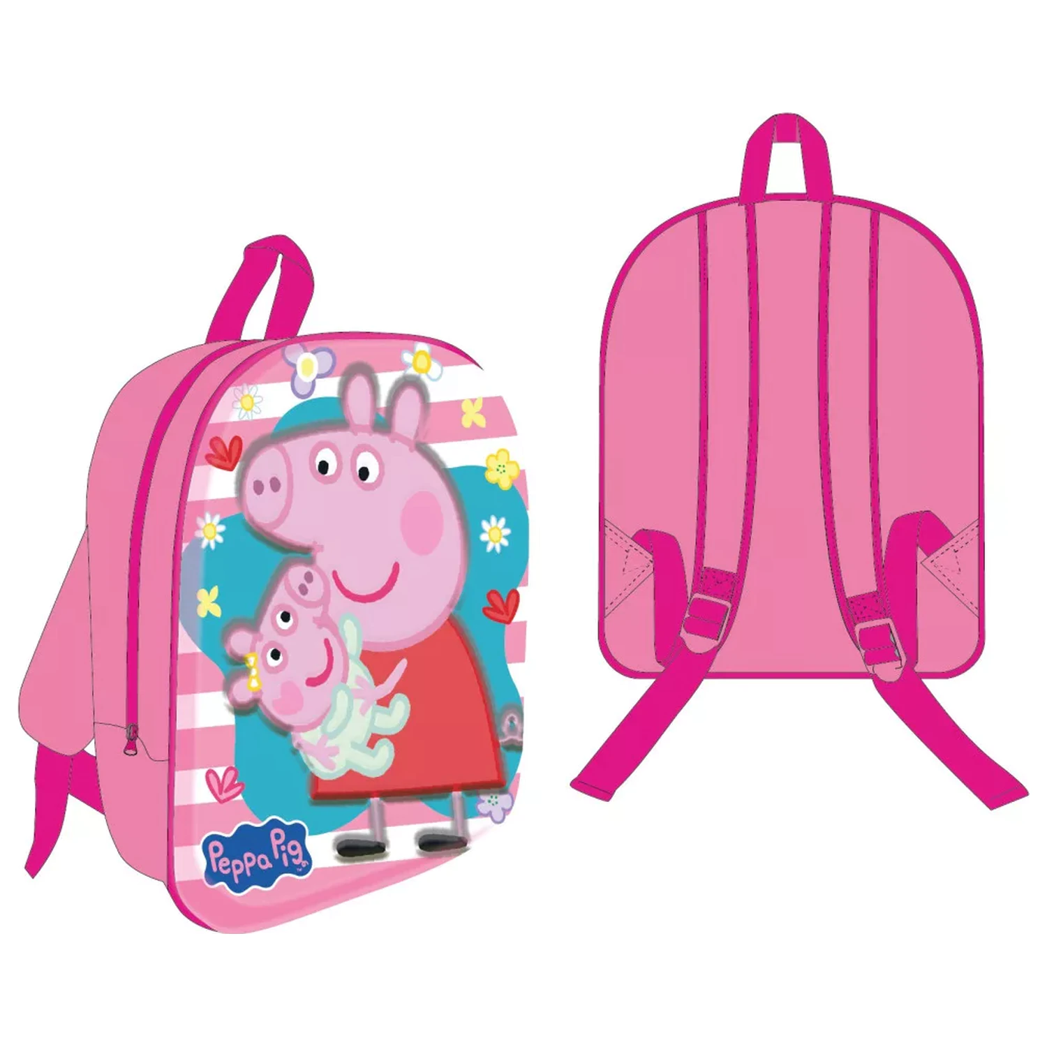 Peppa Pig Evie 3D nahrbtnik, torba 30 cm fotografija izdelka