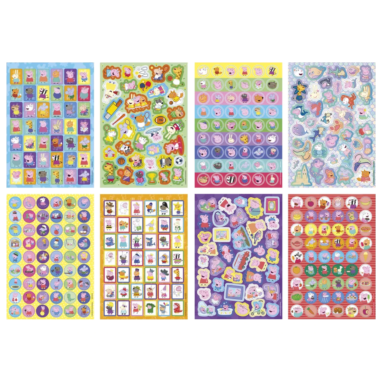 Peppa Pig Family Sticker Pack 8 listov fotografija izdelka