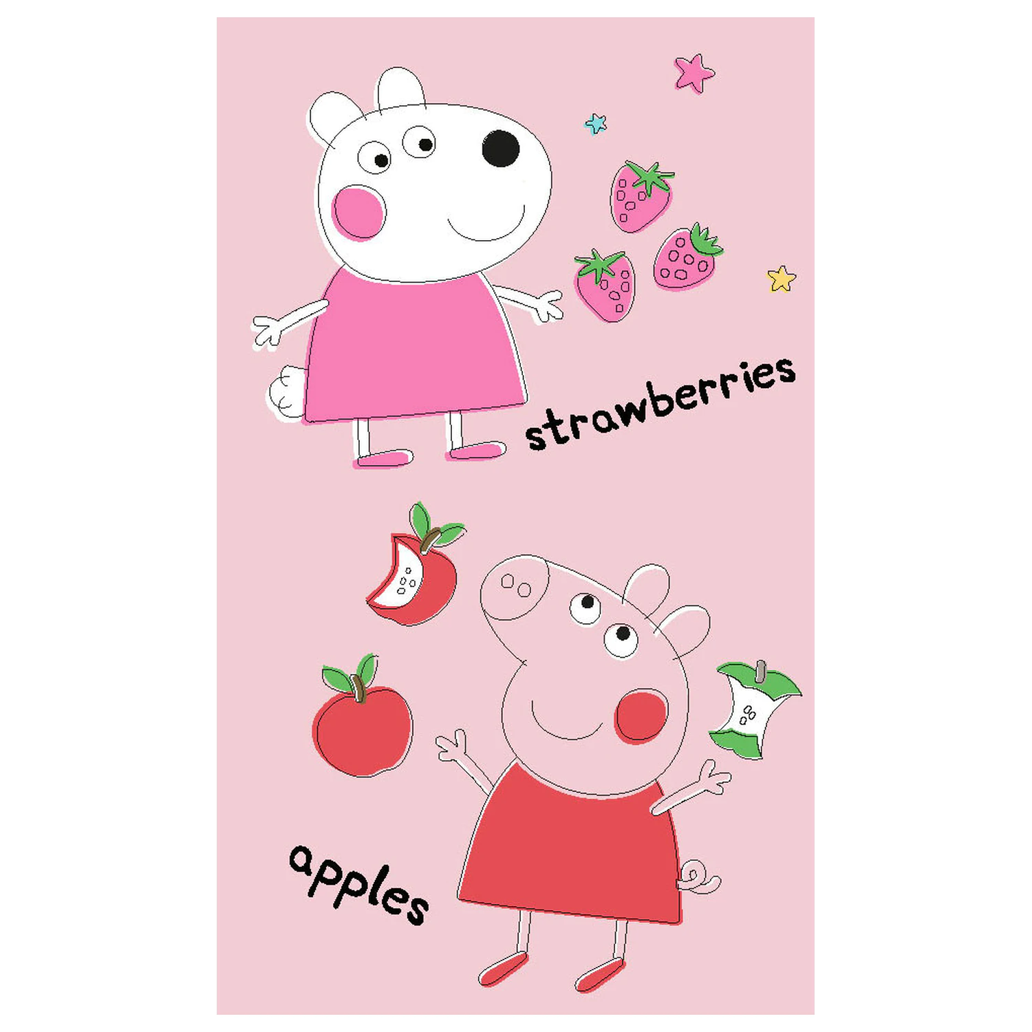 Peppa Pig Fruits Brisača za roke, Brisača za obraz, Brisača fotografija izdelka
