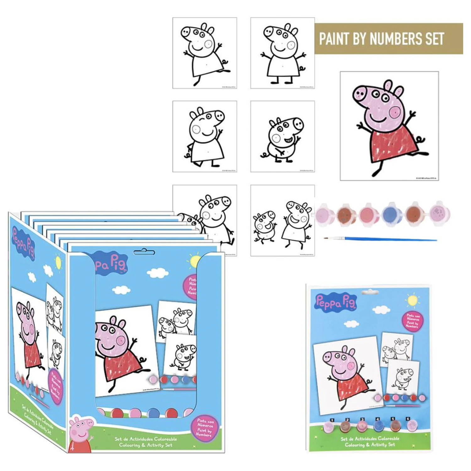 Peppa Pig Zabaven Komplet za barvanje s številkami fotografija izdelka