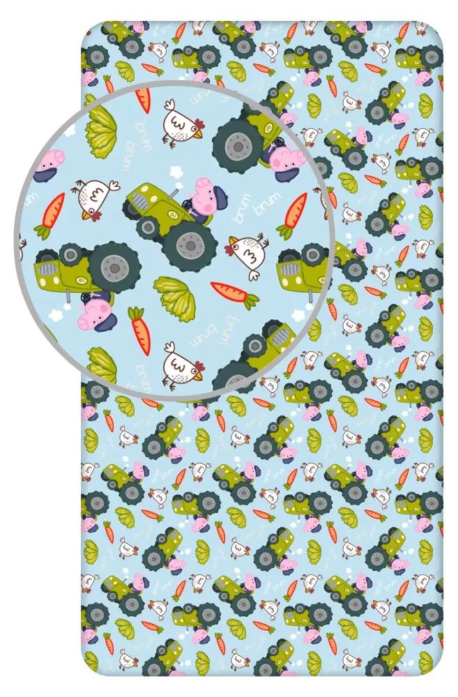 Peppa Pig napeta rjuha 90*200 cm fotografija izdelka