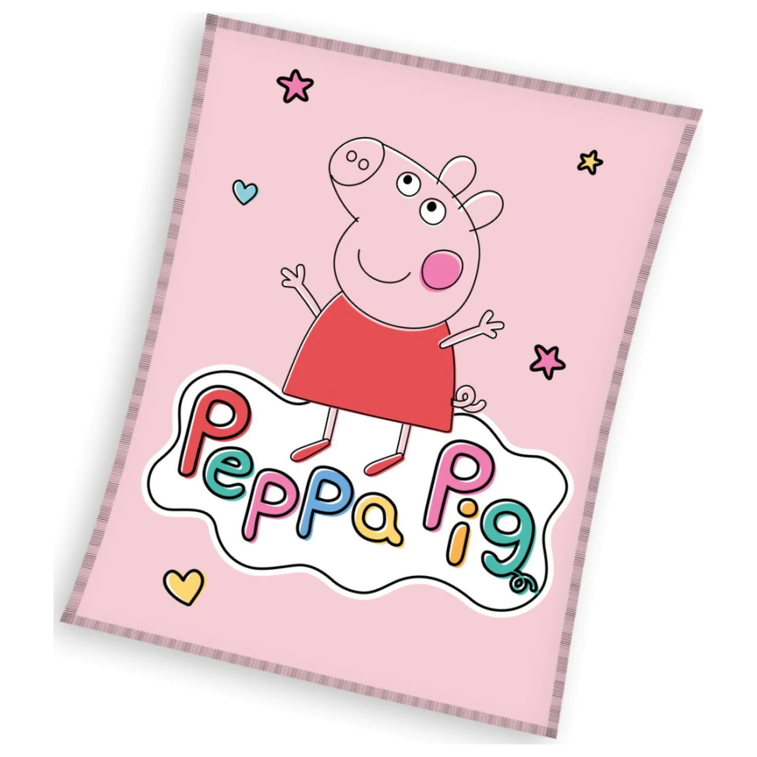 Peppa Pig Happy flis odeja fotografija izdelka