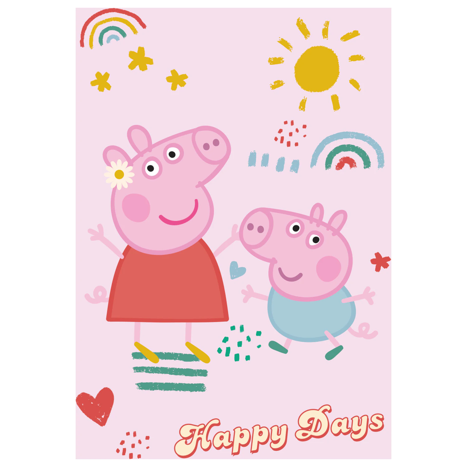 Peppa Pig Happy Days Odeja iz flisa fotografija izdelka