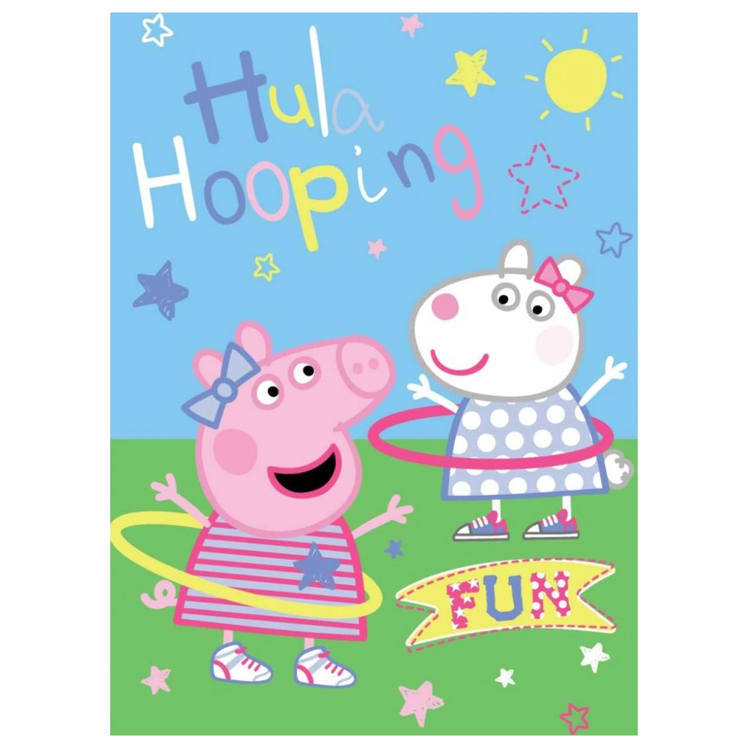 Peppa Pig Hula Hooping flis odeja fotografija izdelka