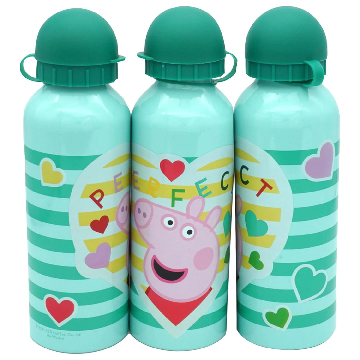 Peppa Pig Perfect aluminijasta steklenička za vodo s pokrovčkom za pitje 500 ml fotografija izdelka