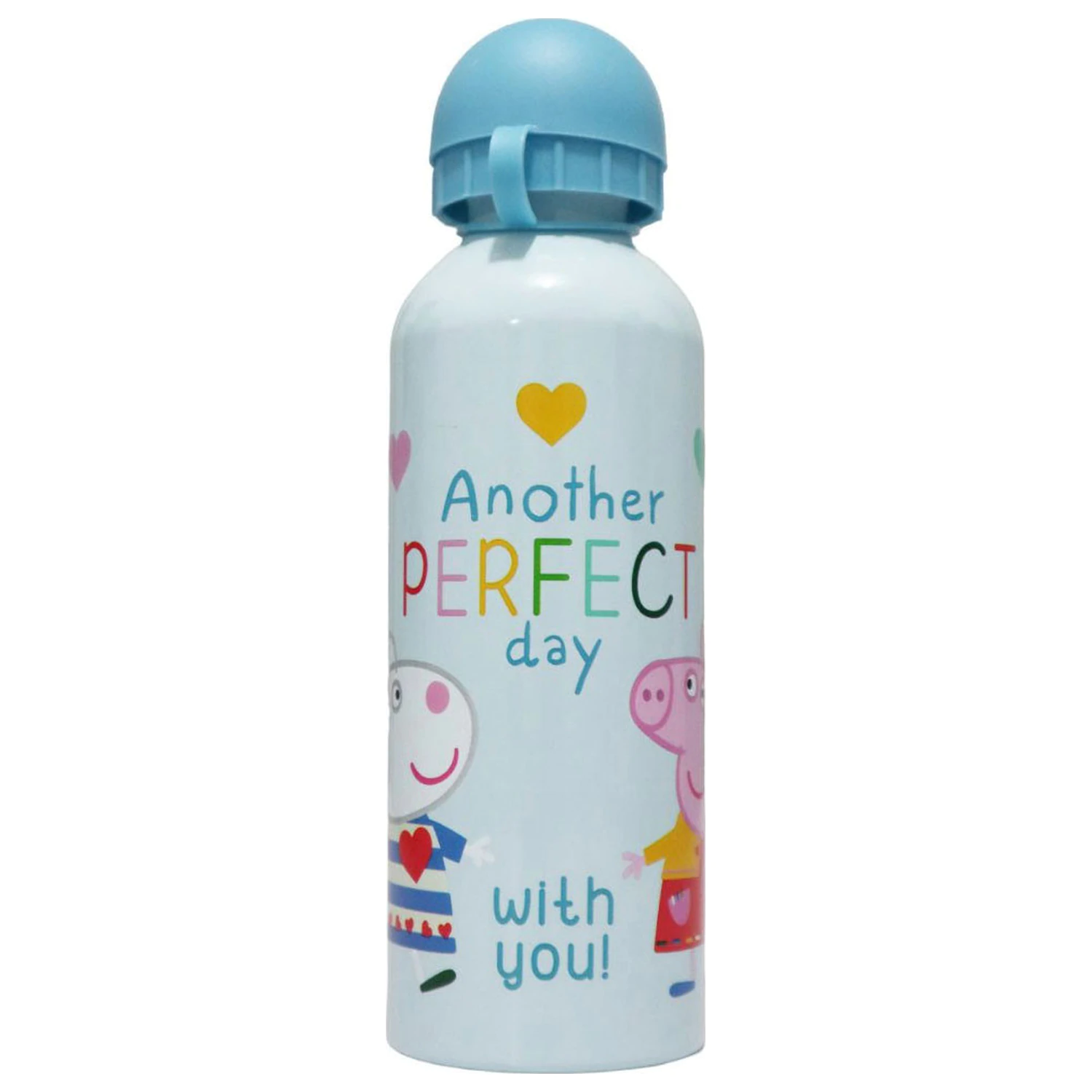 Peppa Pig Perfect Day aluminijasta steklenička za vodo s pitnim nastavkom 500 ml fotografija izdelka