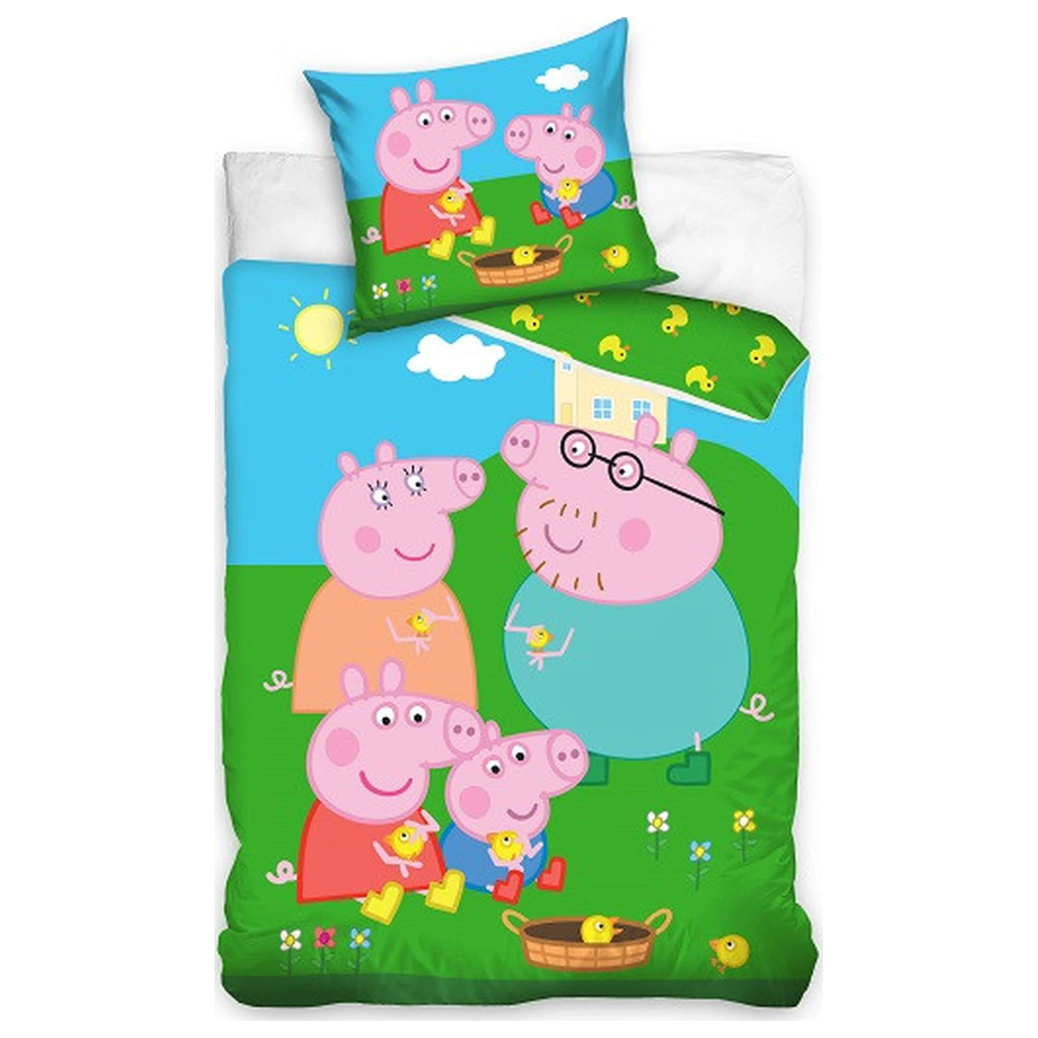 Peppa Pig Piggy Family prevleka za odejo fotografija izdelka