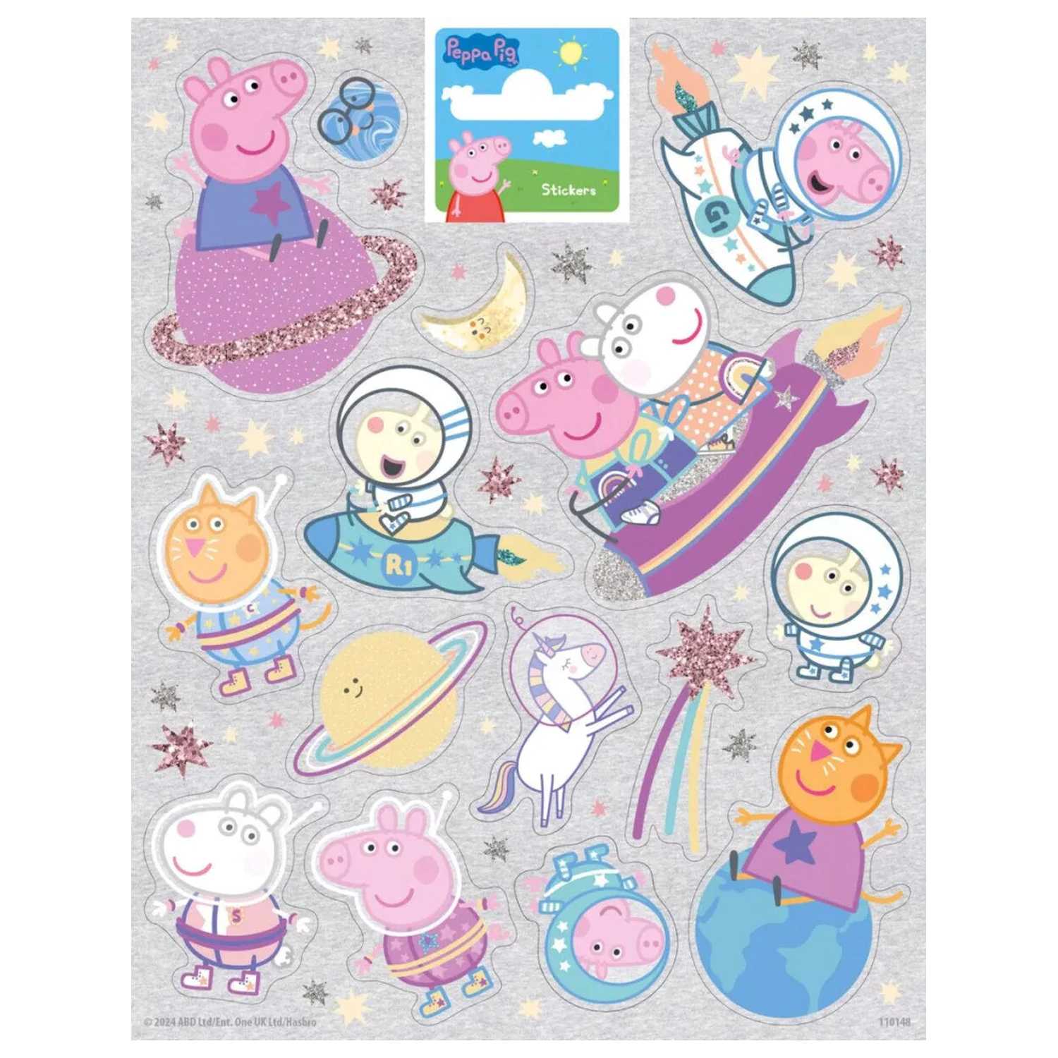 Peppa Pig Space nalepka fotografija izdelka