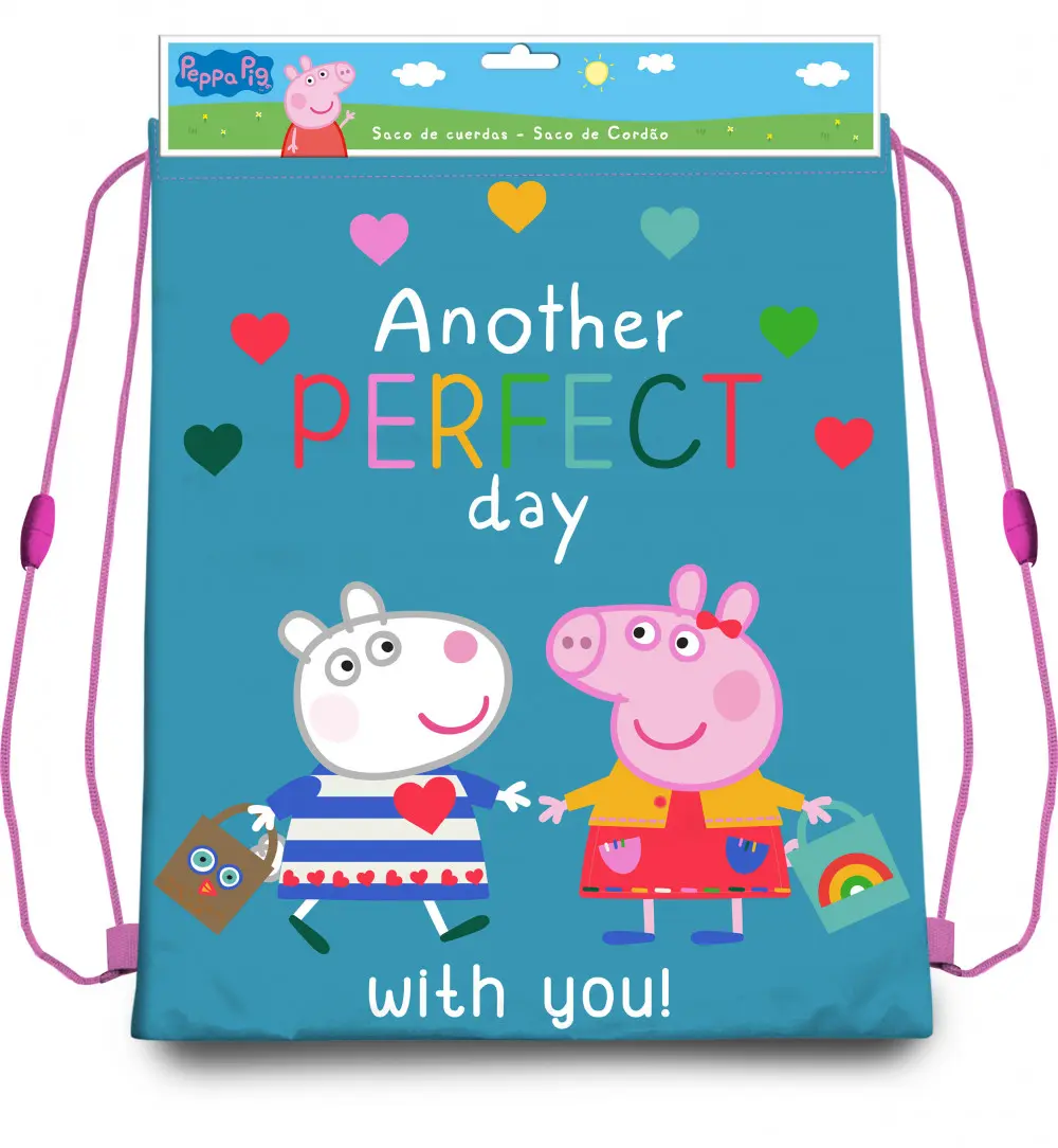 Peppa Pig športna torba z vrvico 40 cm fotografija izdelka