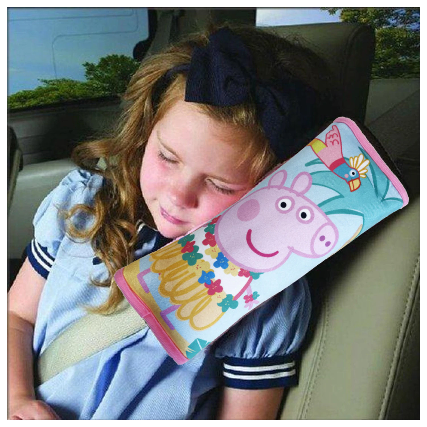 Peppa Pig Poletna Zaščitna Blazina za Avtomobilski Pas fotografija izdelka