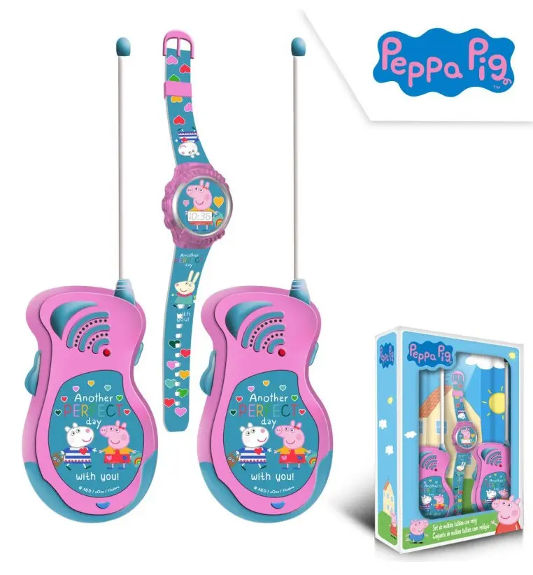 Peppa Pig Walkie Talkie + Komplet digitalne ure fotografija izdelka