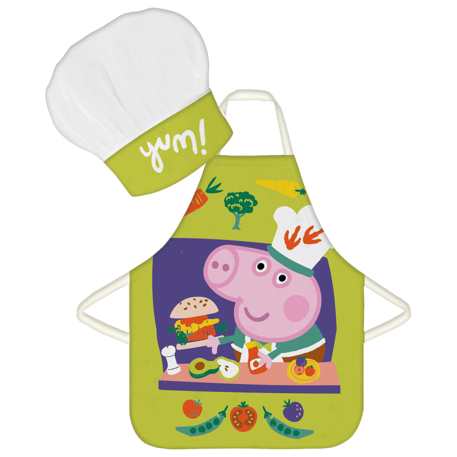 Peppa Pig Yum Kids predpasnik 2-delni set fotografija izdelka