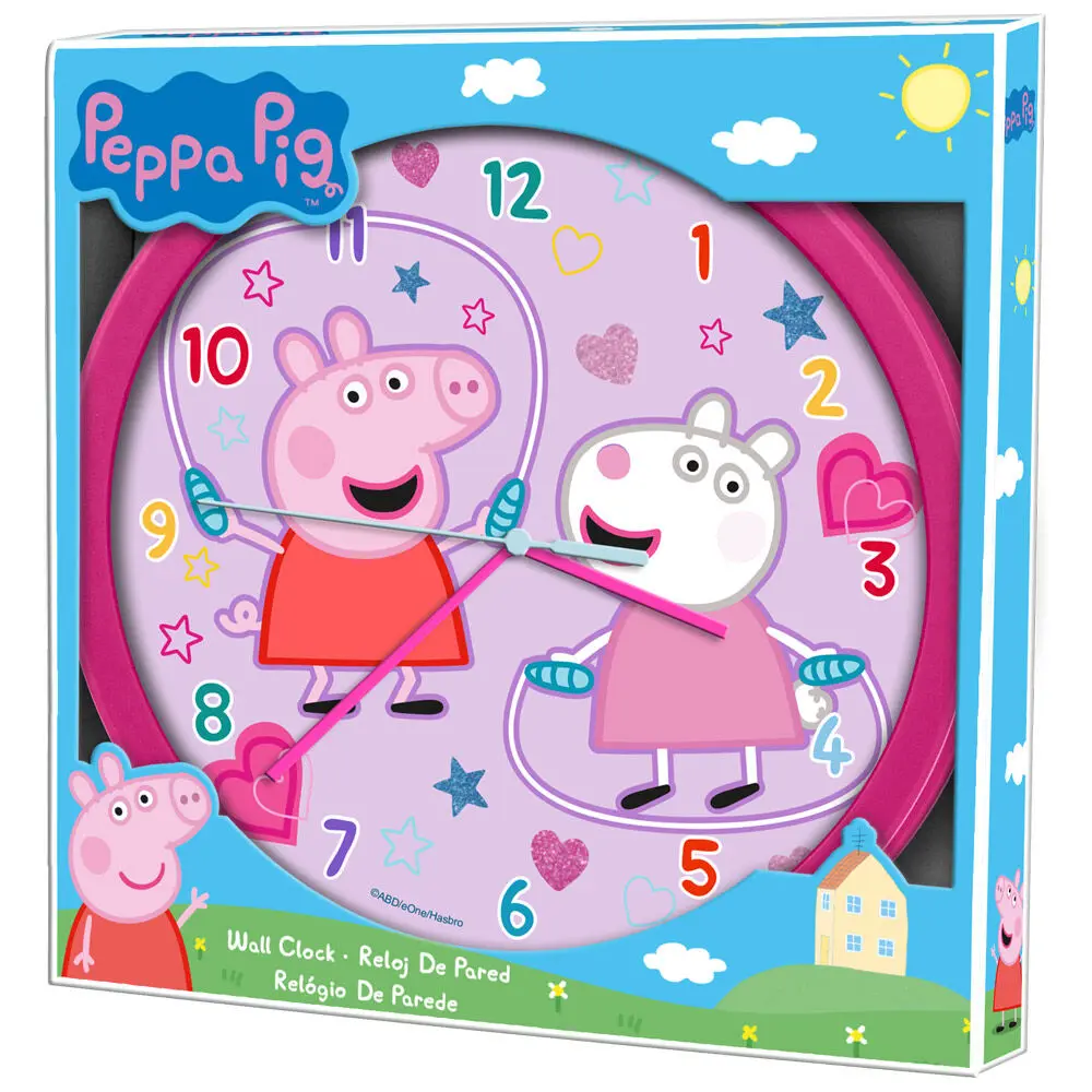 Peppa Pig stenska ura fotografija izdelka