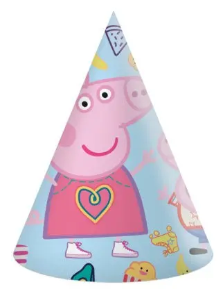 Peppa Pig Messy Play, Peppa Pig Party Hats, 6 kos fotografija izdelka
