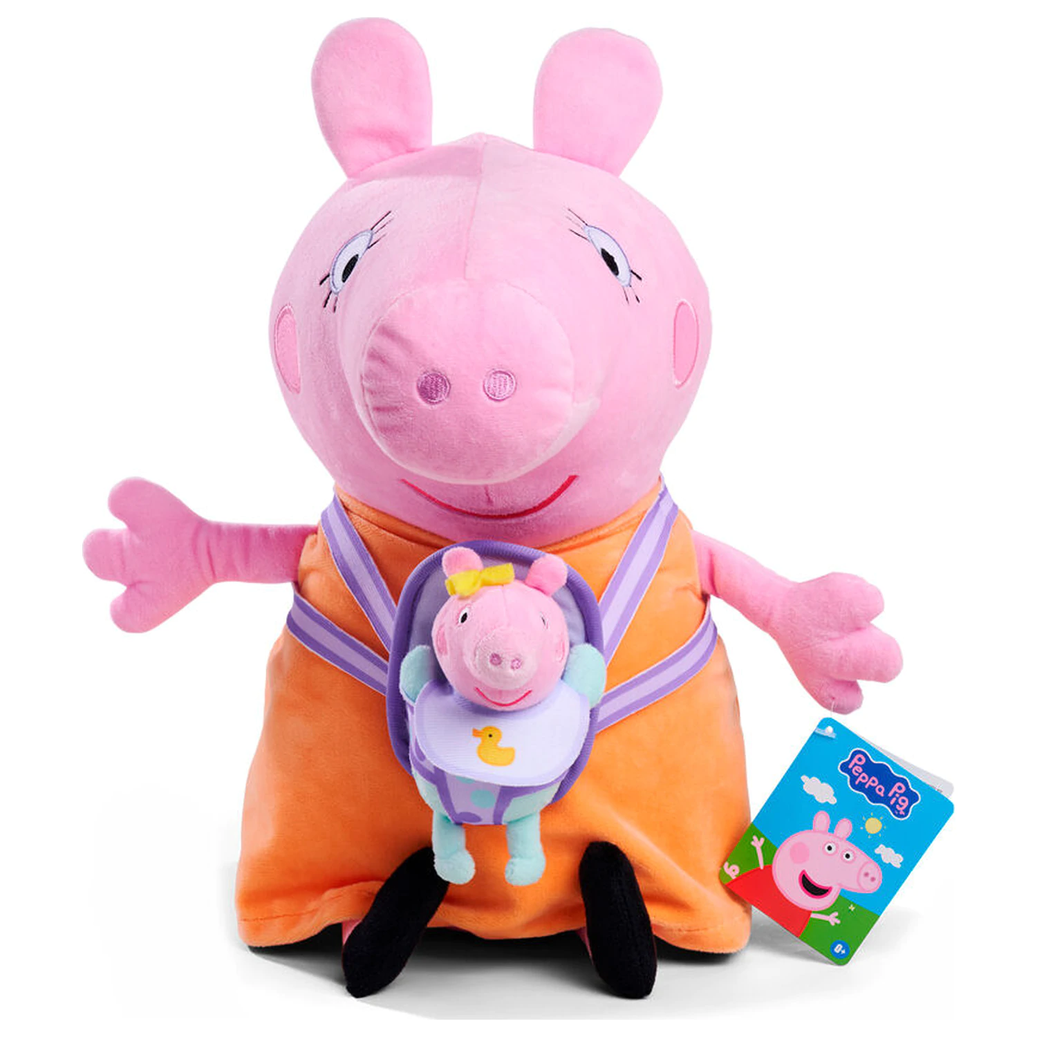 Peppa Pig Mummy Pig with Evie plišasta igrača 33cm fotografija izdelka