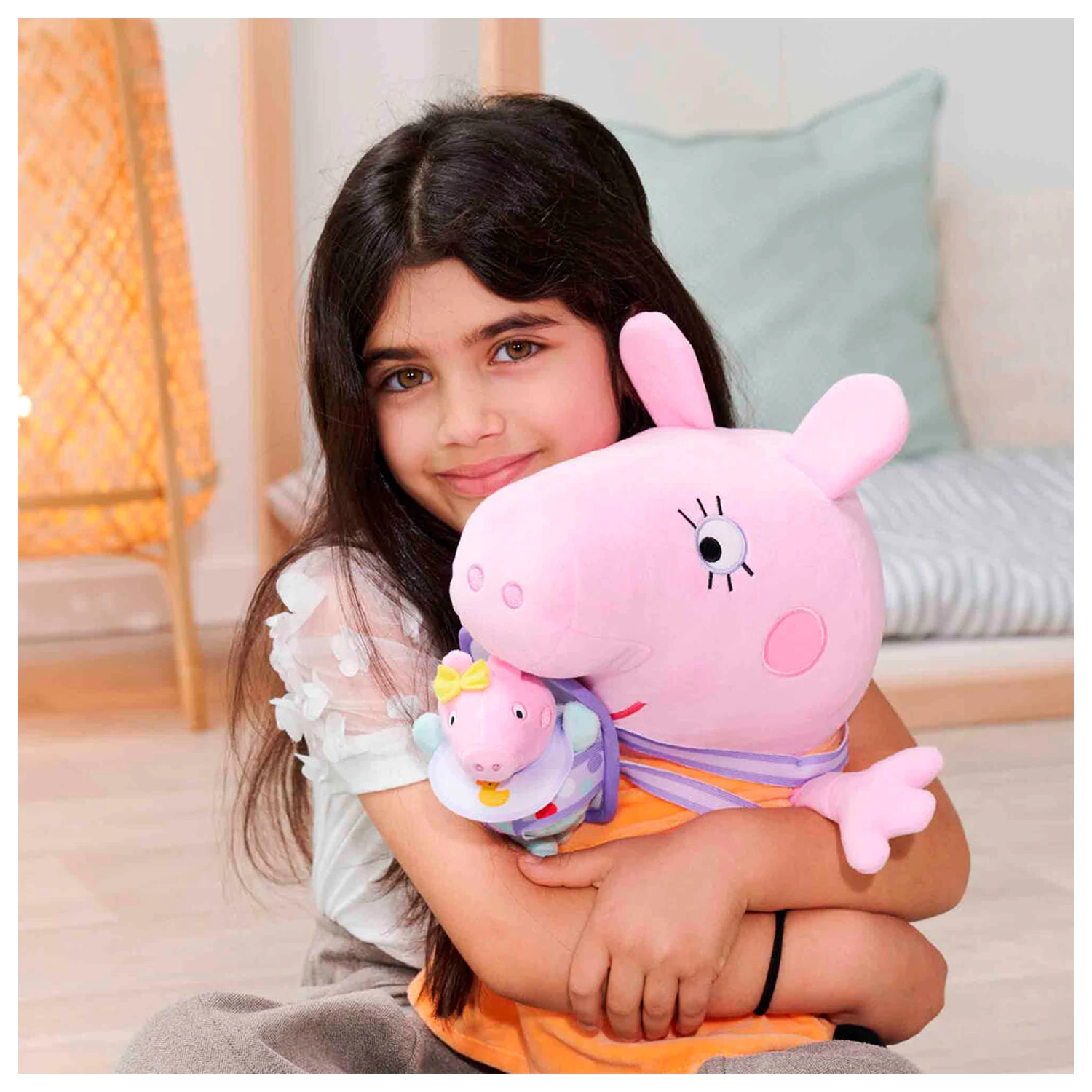 Peppa Pig Mummy Pig with Evie plišasta igrača 33cm fotografija izdelka