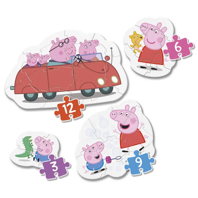 Peppa Pig Moja prva sestavljanka 3-6-9-12 kosov fotografija izdelka