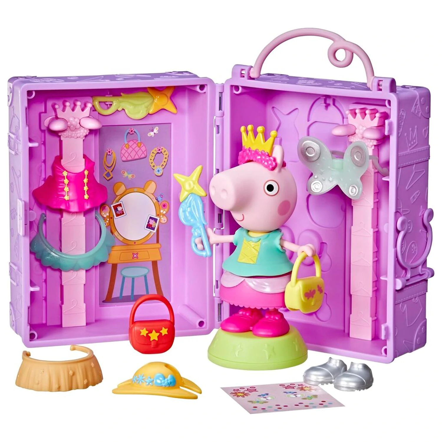 Peppa Pig Peppa's Dress-Up garderobna omara + figura 15cm fotografija izdelka