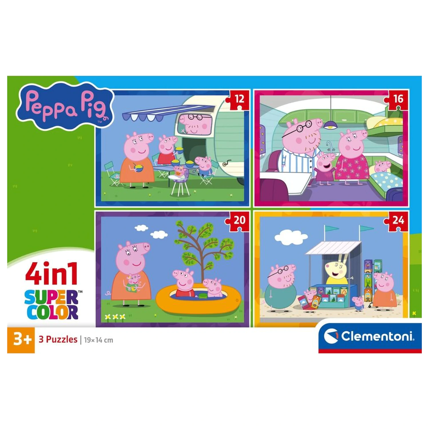 Peppa Pig puzzle 12-16-20-24 kosov fotografija izdelka