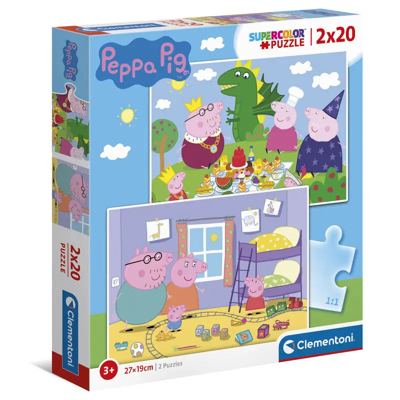 Peppa Pig sestavljanka 2x20 kosov fotografija izdelka