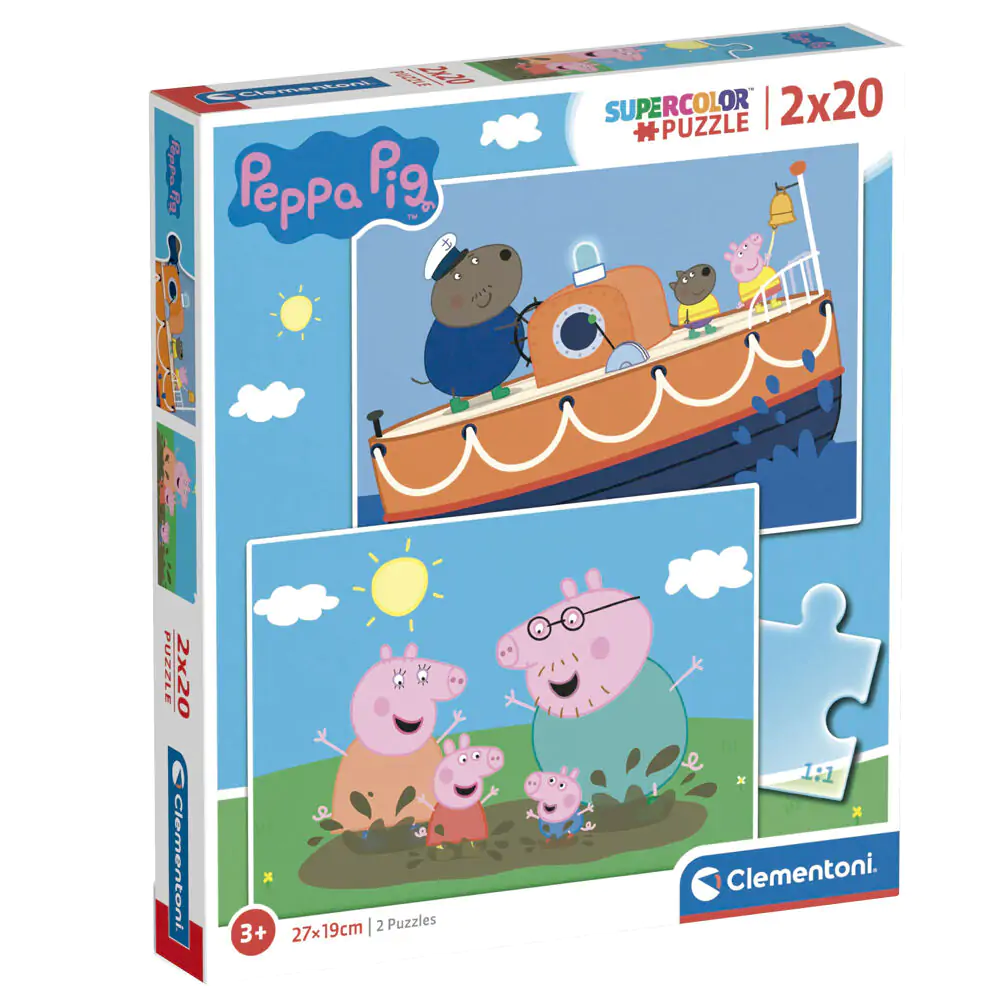 Peppa Pig puzzle 2 x 20 kosov fotografija izdelka