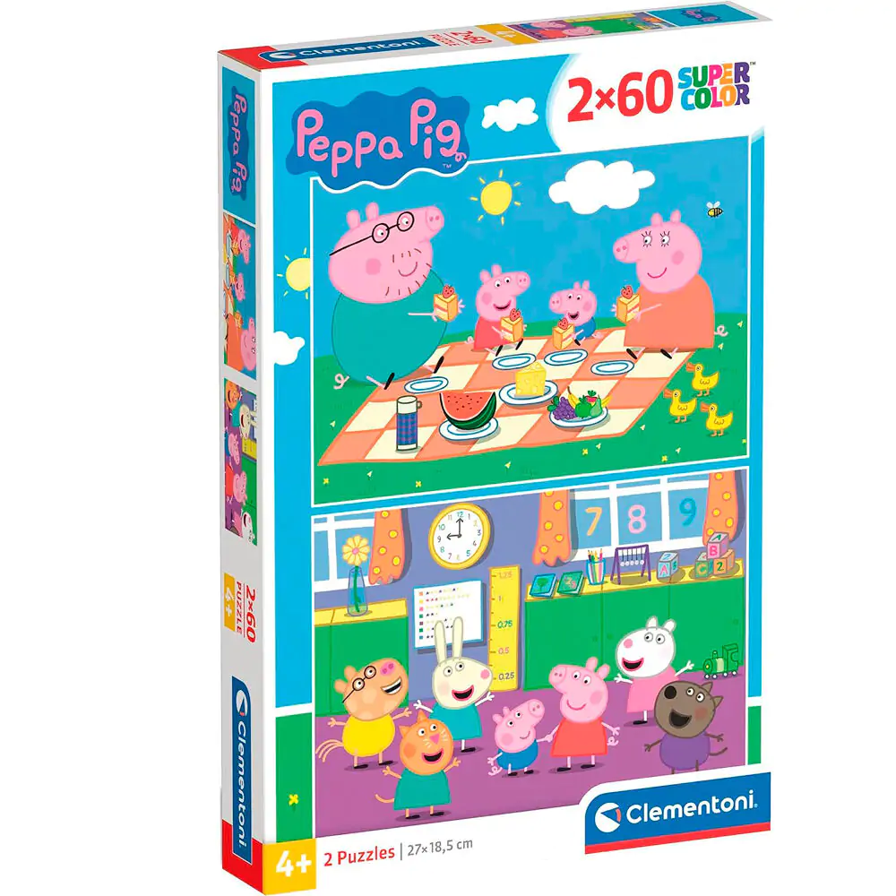 Peppa Pig sestavljanka 2x60 kosov fotografija izdelka