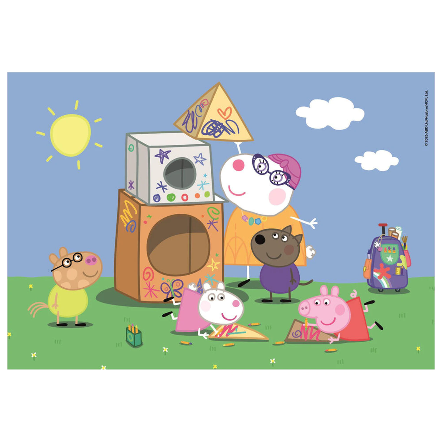 Peppa Pig puzzle 2X60 kosov fotografija izdelka