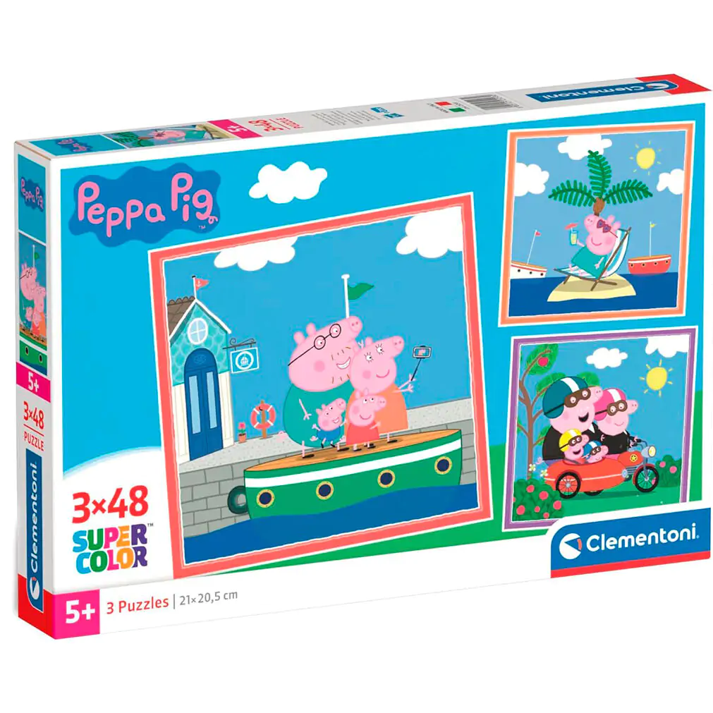 Peppa Pig sestavljanka 3 x 48 kosov fotografija izdelka